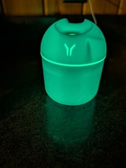 USB Color Changing Cool Mist Mini Tabletop Humidifier, Blue, 200ml Tank