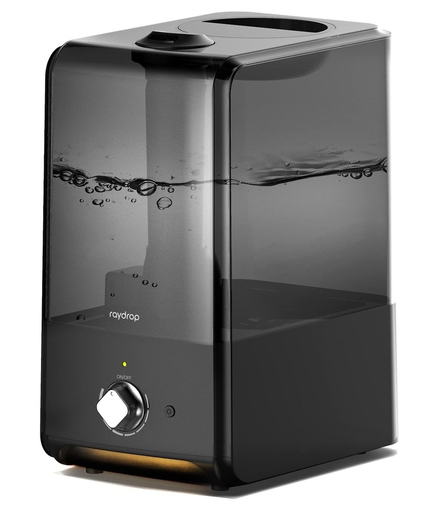 Rbioko KC-BI08 6.5L Cool Mist Tabletop Humidifier, 360° Nozzle, Aroma, Black