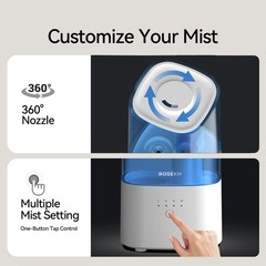 Cool Mist Humidifiers for Bedroom, 2.0L Small Humidifier for Baby and Plant, …