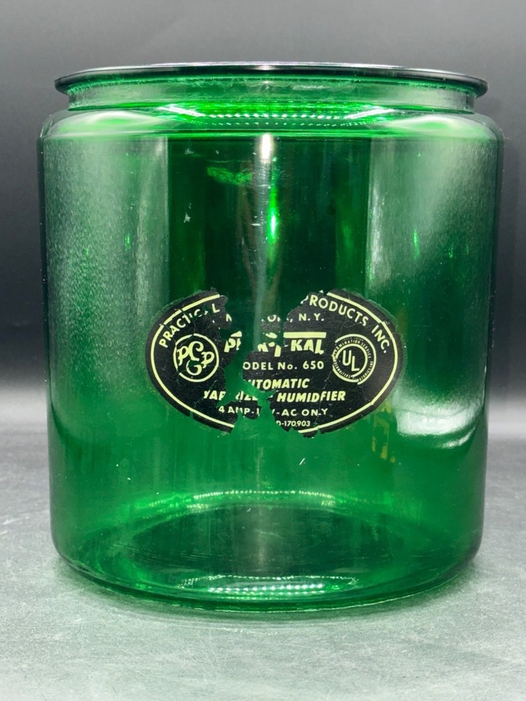Vintage Green Praktkal Vaporizer Humidifier Jar By Practical Products Inc. New Y