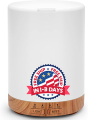 Difusor de aceites esenciales de 300 ml, humidificador silencioso 5 en 1 premium