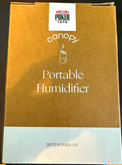 Canopy Portable Mist Humidifier Cream 20 sq ft 0.2 gal 4hr Timer 5V