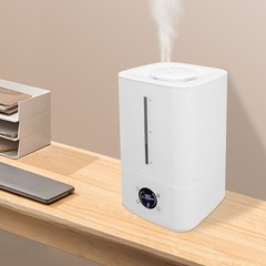 6L/202.91oz Hot And Cold Mist Humidifier, Timing Humidifier For Home Bedroom 25W