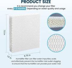 6 Pack Humidifier Wicking Filter T for Honeywell Humidifier Series, for Honey…