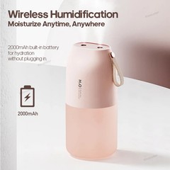 Ultrasonic Air Humidifier 300ml 2000mAh Battery USB Sprayer Diffuser R