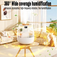 1.5L Dual Mist Humidifier with LED Display – 3-Speed Quiet USB Home Humidifier
