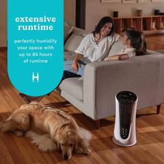 Ultrasonic Humidifier Large Deluxe Cool and Warm Mist Humidifier | 1.38 Gallons
