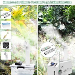 Ultrasonic Mist Maker 10 Head,Add Replacement Atomizer Heads,350W Power Water Pr