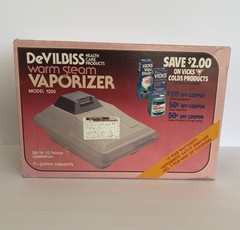 Vintage DeVilbiss Model 1200 Warm Steam Vaporizer Sealed USA Made Great SEALED