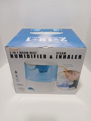 CRANE 2 IN 1 WARM MIST HUMIDIFIER AND STEAM INHALER NIB