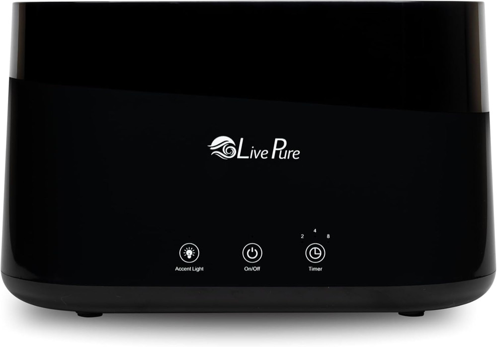 LP300HUM Aqua Flame Cool Mist Humidifier & Essential Oil Diffuser – Black