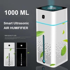 Ultrasonic Air Humidifier Diffuser Mute 7Color Night Light 1000ML Mini Aromather