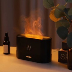 180ml Yellow Flame Air Humidifier USB Essential Oil Aroma Diffuser 3D Effect