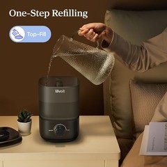 2.5L BPA-Free Cool Mist Humidifier: Quiet, Easy Clean, Rotating Nozzle for Home