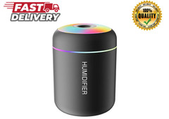 Mini USB Air Humidifier Essential Oil Aroma Diffuser LED Mist Home Car