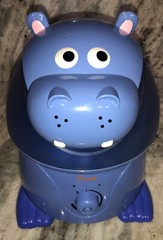 Crane EE-8245 Humidifier Cool Mist Hippo Animal Holstein 1 Gallon Ultrasonic