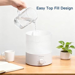 MegaWise Ultrasonic Cool Mist Humidifier SK7620 – 1.5L Capacity, Whisper-Quiet O