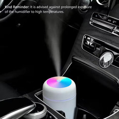300Ml Ultrasonic Portable Colorful Mini Cool Mist Humidifier White USB Powered f