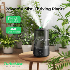 Humidifiers for Bedroom Home, 3.6L Cool Mist Top-Fill 34H Super Long Time, Quiet