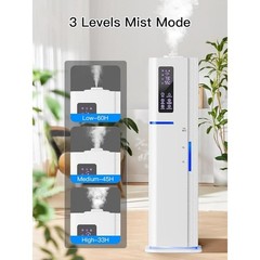 10L Humidifier 60H Runtime Ultrasonic Mist 3 Modes Remote Control Auto Shut Off
