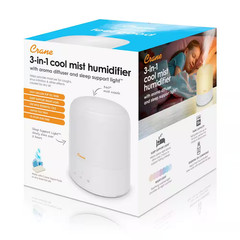 3-In-1 Compact Humidifier 0.5 Gal. with Sleep Support Light and Aroma Diffuser