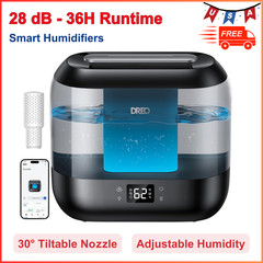 Dreo Smart Humidifiers for Bedroom, Top Fill 4L Humidifier Large Room with 28 dB