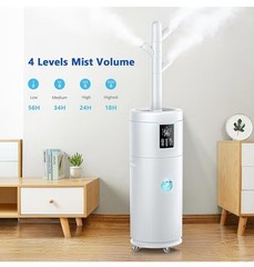 Hiswelle Large Humidifiers for Bedroom, 4.5 Gal Cool Mist Humidifier for…