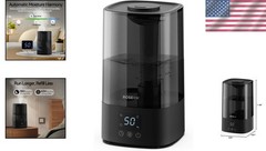 Whisper-Quiet 4.5L Cool Mist Humidifier for Bedrooms & Nurseries, 18H Runtime
