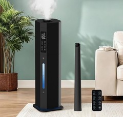 GloryAir 2.38Gal/9L Top Fill Warm & Cool Mist Humidifier for Large Room 750sqft