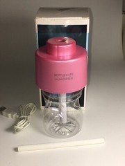 Pink Mini Portable Blue Bottle Cap Air Humidifier With USB Cable for Office/Home