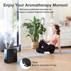 5L Warm & Cool Mist Ultrasonic Humidifier w/ Timer Light Diffuser