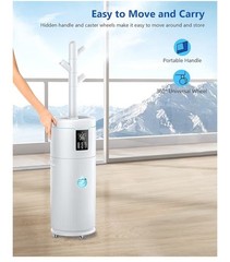 Hiswelle Large Humidifiers for Bedroom, 4.5 Gal Cool Mist Humidifier for…