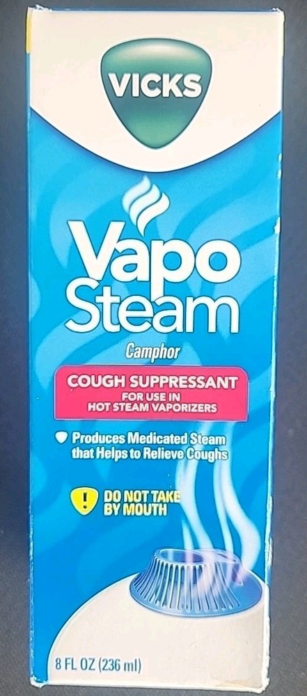 Vicks Vapo Steam Camphor Cough Suppressant 8 OZ –