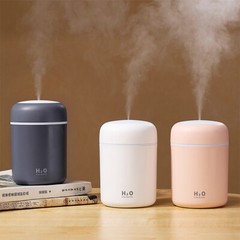 USB Car Air Purifier Diffuser Aroma Oil Humidifier Mist Led Night Light Home
