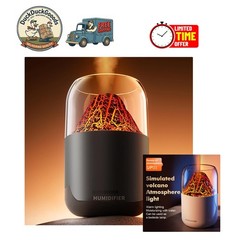 Ultra Quiet 300ml Volcano Humidifier with Two Mist Modes – Perfect for Travel