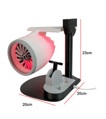 Turbofan Aircraft Engine USB Desktop with Humidifier and Red Tail Light Model