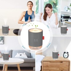 Portable Mini Cool Mist Humidifier 500ml USB Personal Desktop Humidifier Baby