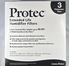 3 Pack Protec PWF2AM Humidifier Wick Drum Filter Replacements