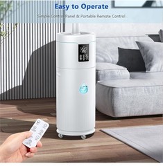 Hiswelle Large Humidifiers for Bedroom, 4.5 Gal Cool Mist Humidifier for…