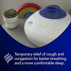 Vicks Warm Steam Vaporizer Humidifier with Night Light 192 Fl Oz Pack of 1