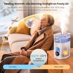 GloryAir 6L Humidifier Warm Cool Mist Smart Control Large Room