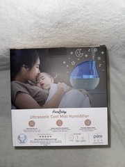 New In Box PureBaby Ultrasonic Cool Mist Humidifier Nursery Night Light 1.5L New