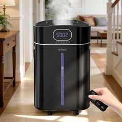 16L Warm Cool Mist Humidifier 1500sqft Flame Light