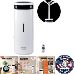Smart Commercial Humidifier with 360° Nozzles & UV Light – 12h Timer Included