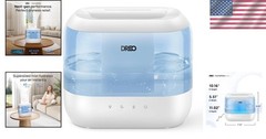 4L Ultra-Quiet Cool Mist Humidifier for Bedroom – 36H Run Time, Easy Top Fill