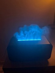Umidificador de ar, Difusor colorido do aroma de chama criador de fresco