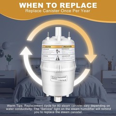 Canister 80 Replacement Canister for AprilAire Steam Humidifier (Pack of 1)