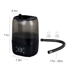 4L Reptile Fogger Mister Tank, Terrariums Digital Tank Timing Humidifier Smar…