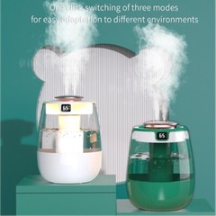 Cool Mist Humidifier 1.5L Easy Clean & Quiet, White & Green