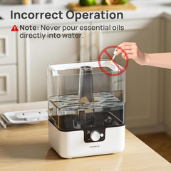 6L Humidifiers for Bedroom Large Room Home, Cool Mist Top Fill Humidifiers for B
